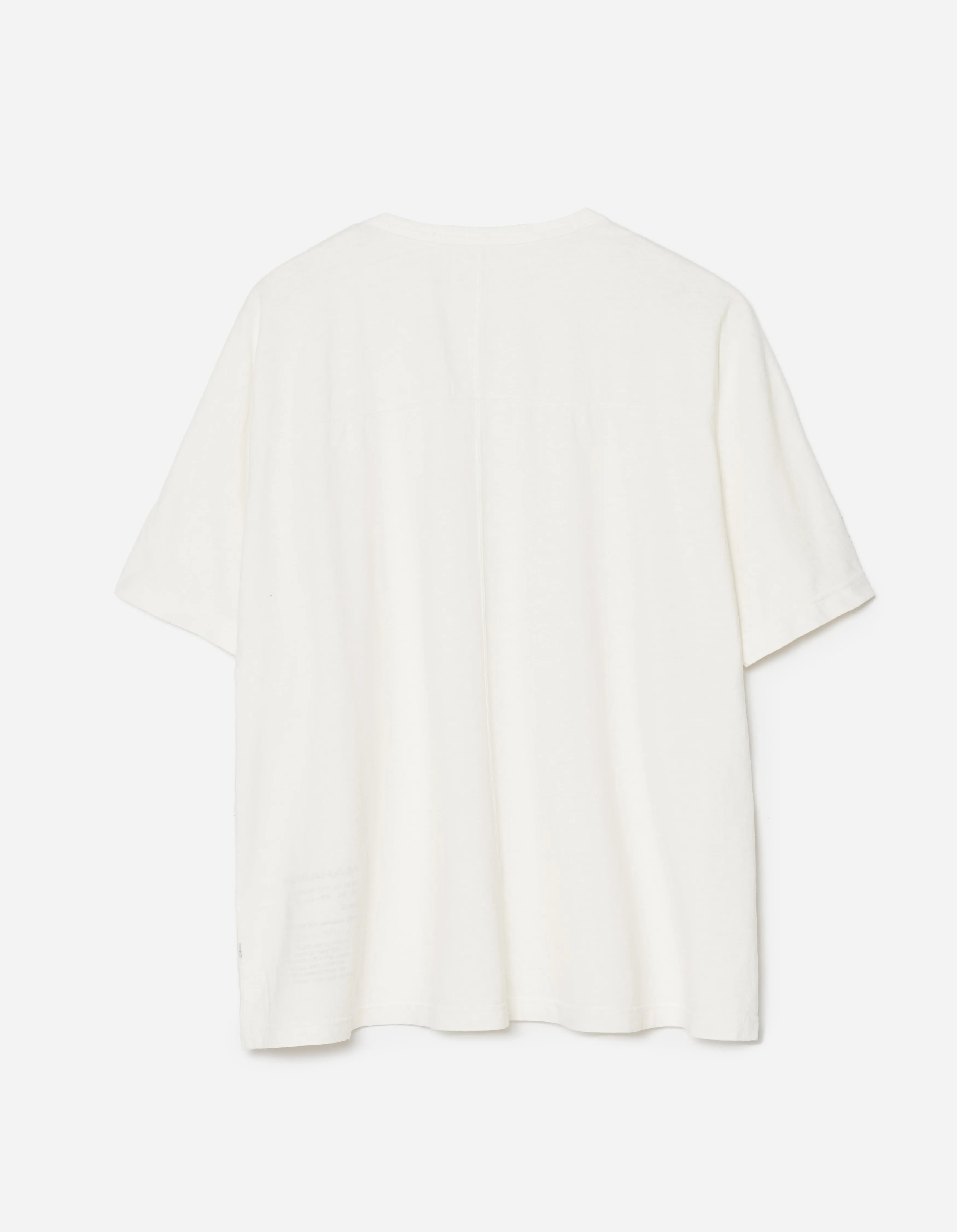 White Hemp Cross Oversized T-Shirt - Size 5234