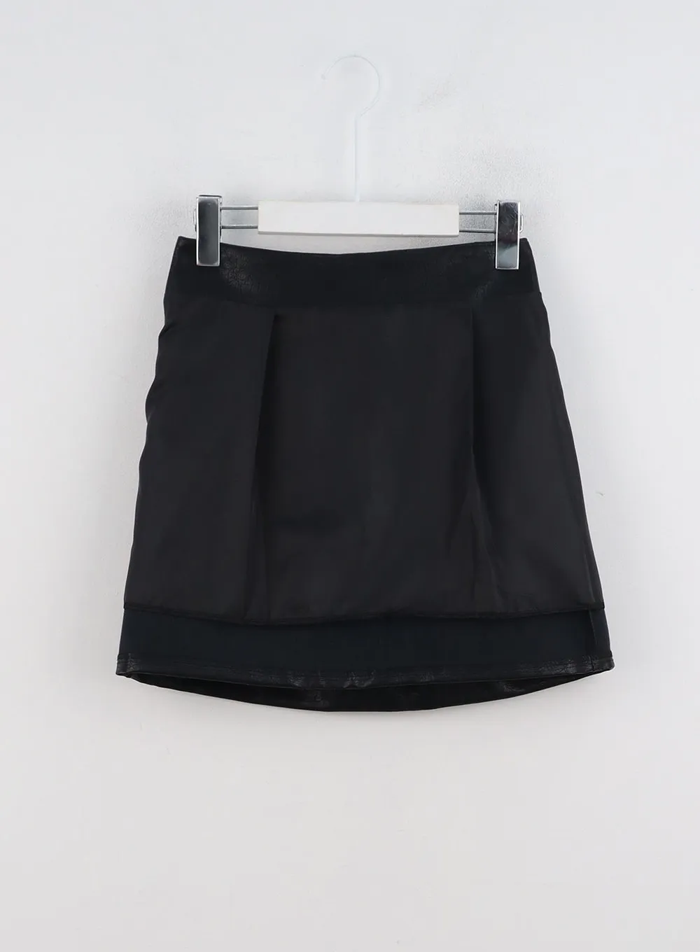 A-Line Faux Leather Mini Skirt OD301