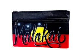 Aboriginal Flag Style Pencil Case