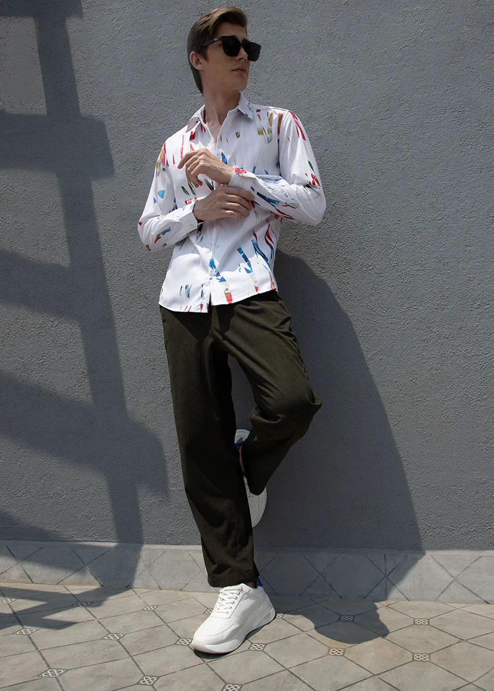 Abstract Multicoloured Shirt