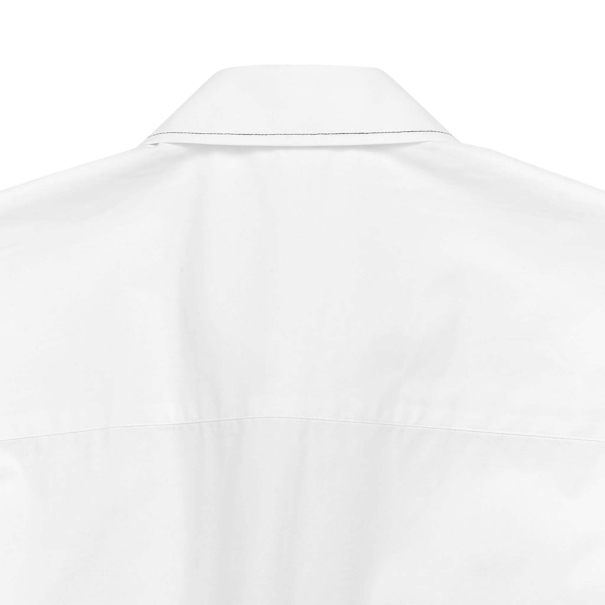 ADD Twist Sleeve Stitch Shirt White