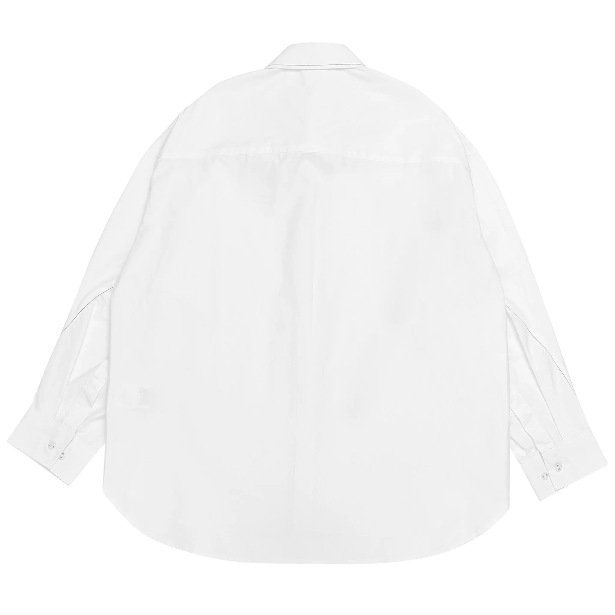 ADD Twist Sleeve Stitch Shirt White