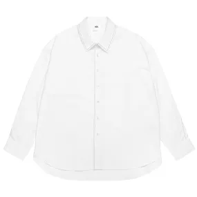 ADD Twist Sleeve Stitch Shirt White