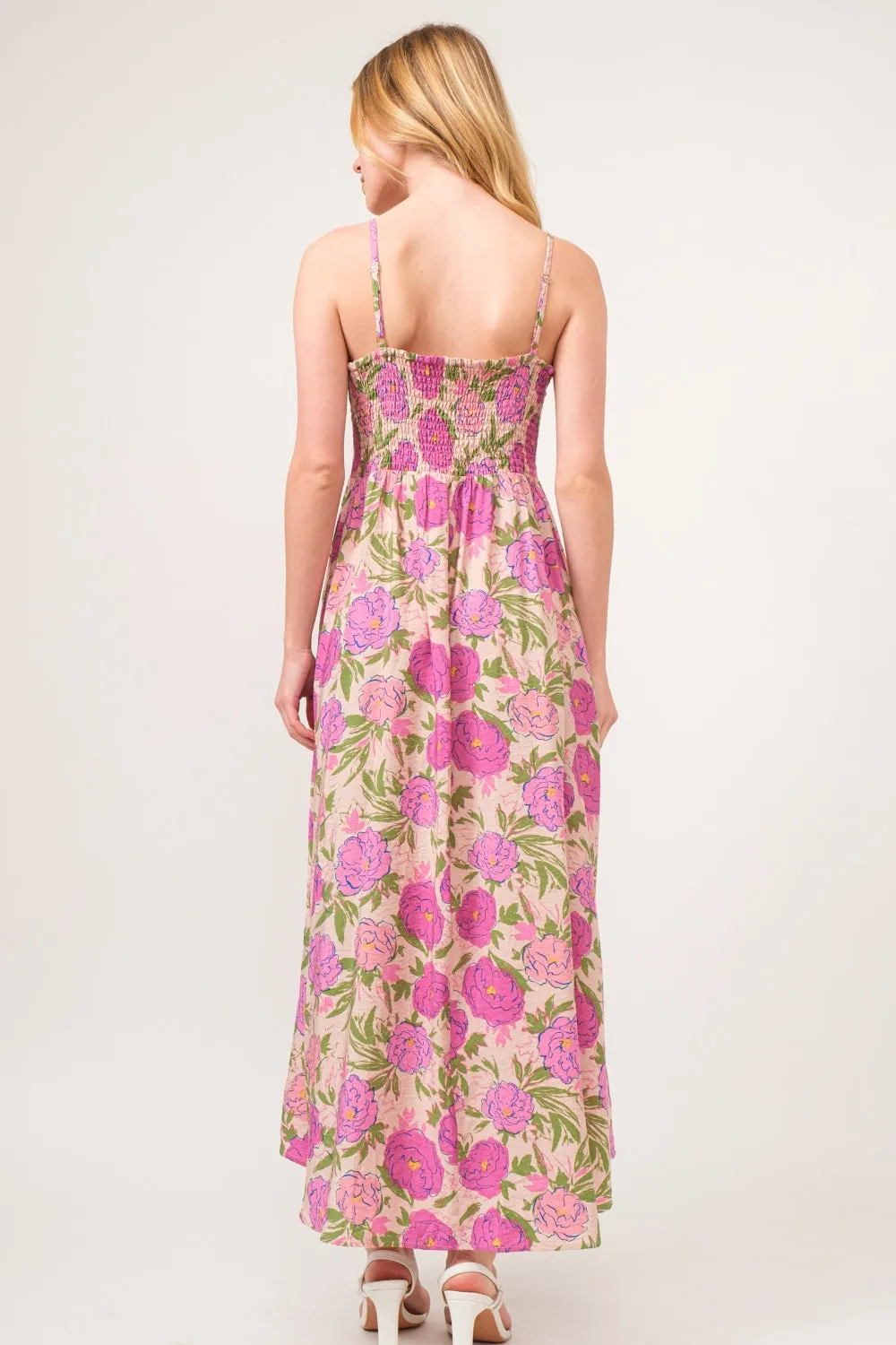 And The Why Floral High-Low Hem Cami Dress