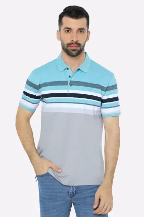 Aqua Yarn Dyed Polo