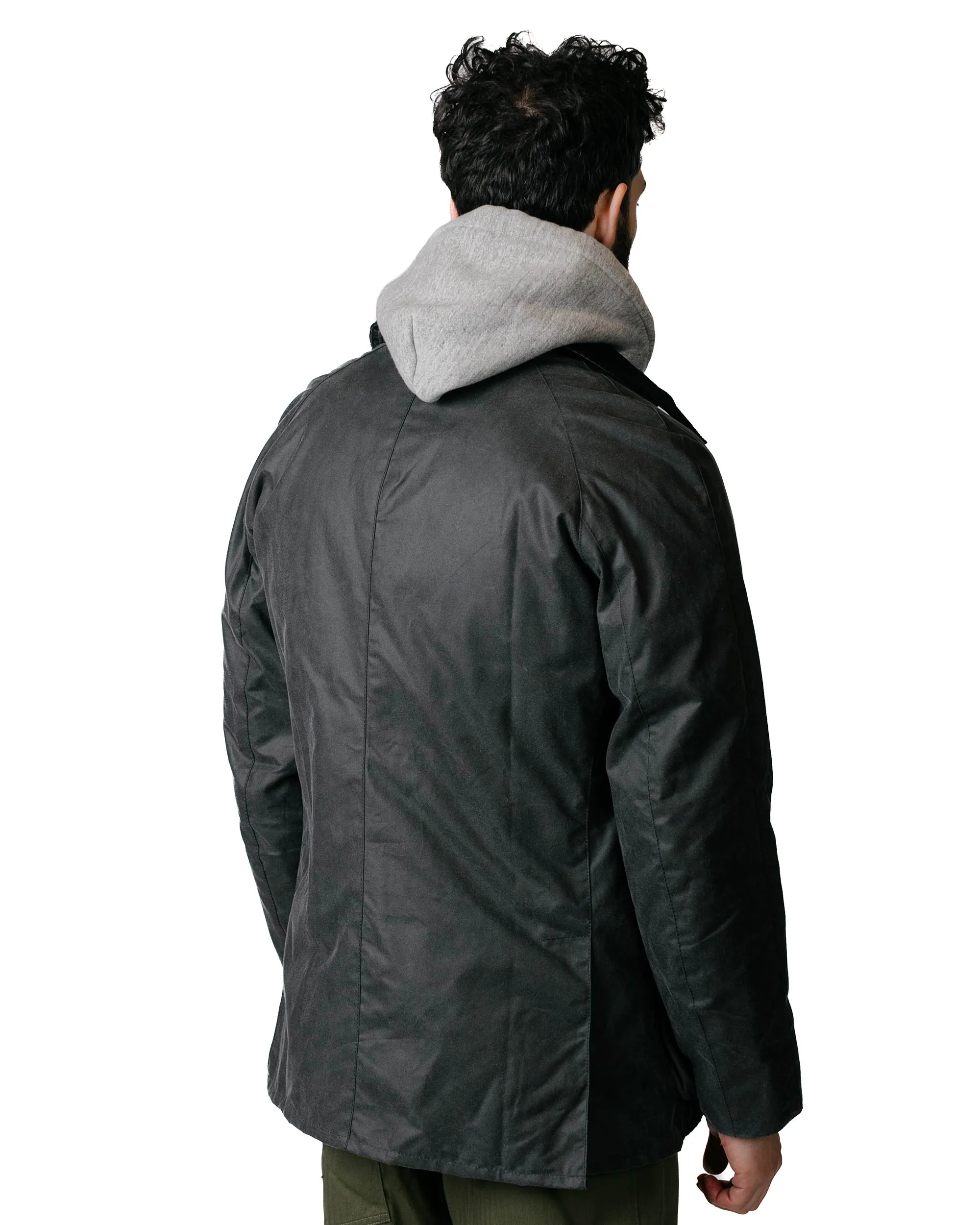 Barbour Ashby Classic Grey Waxed Jacket for Men - Stylish and Durable Outerwear