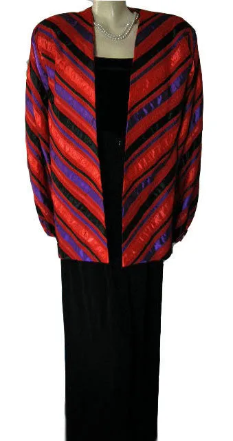 *BEAUTIFUL VINTAGE ‘60s / 70’s DESIGNER TACHI CASTILLO FROM MEXICO PIN TUCKS & SATIN RIBBON JACKET