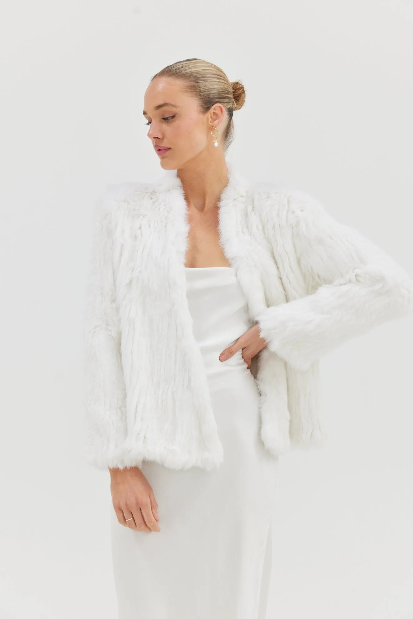 Bridal Valencia Jacket - White