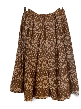 Brocade Skirt with Gold