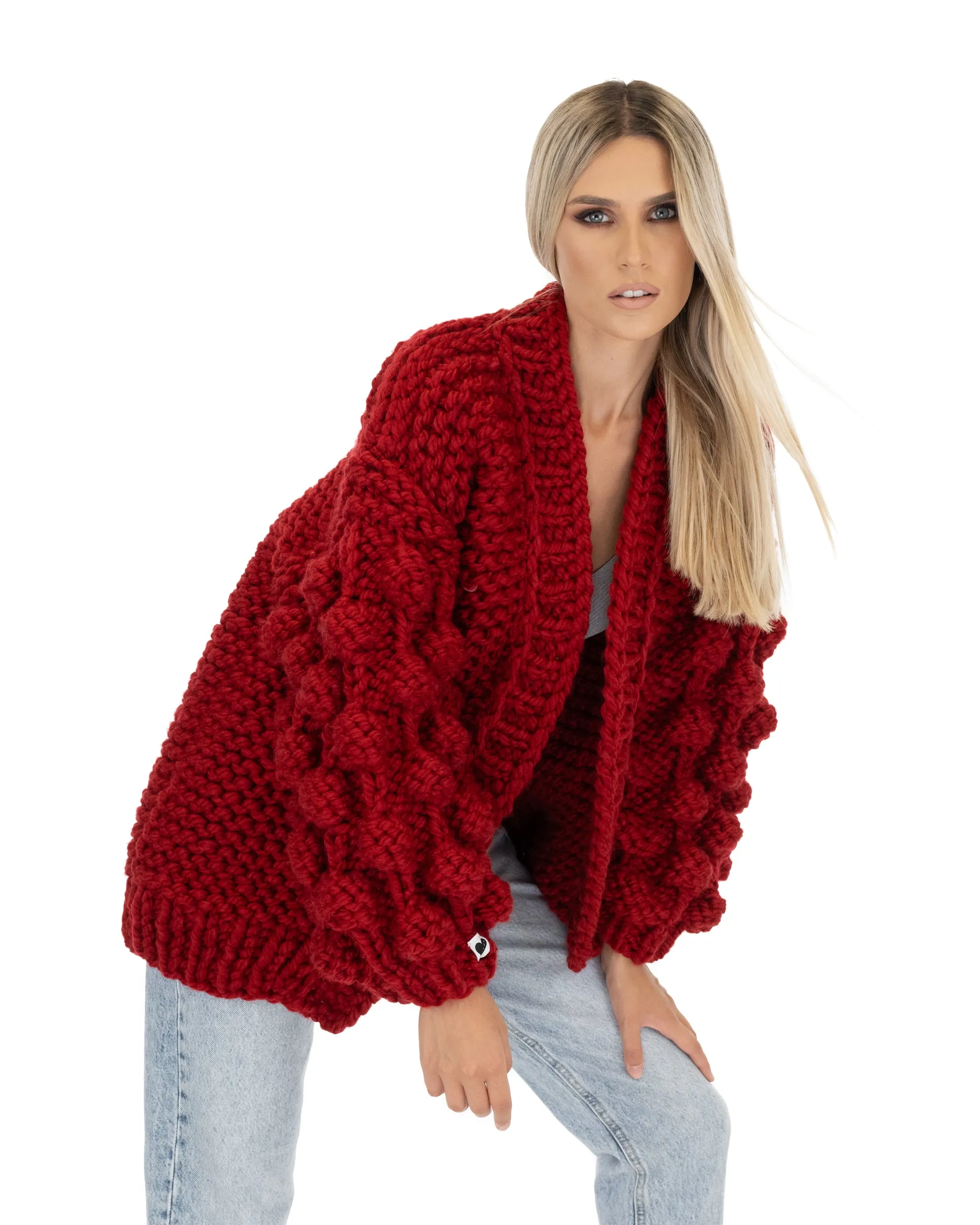 Bubble Sleeve Cardigan