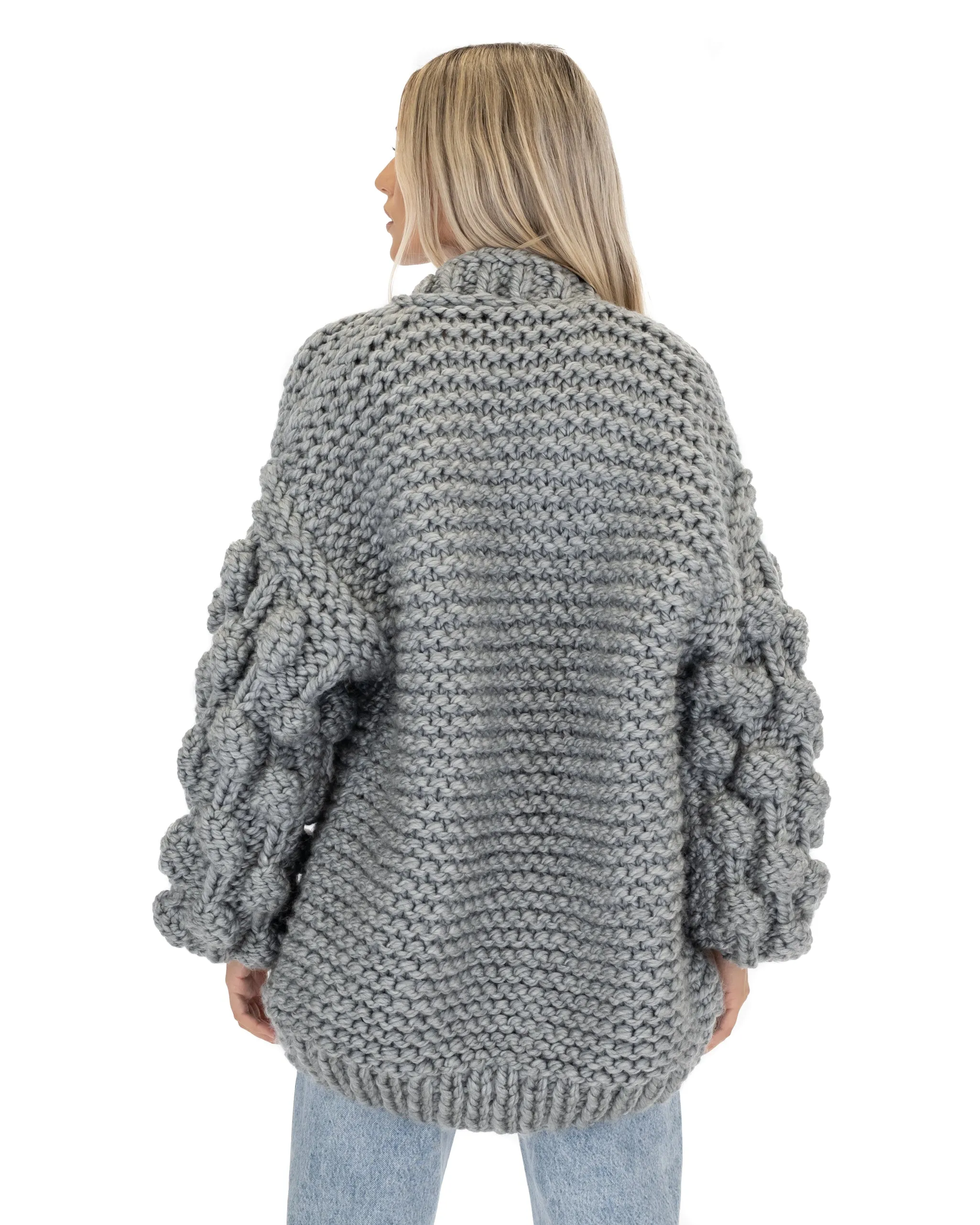 Bubble Sleeve Cardigan