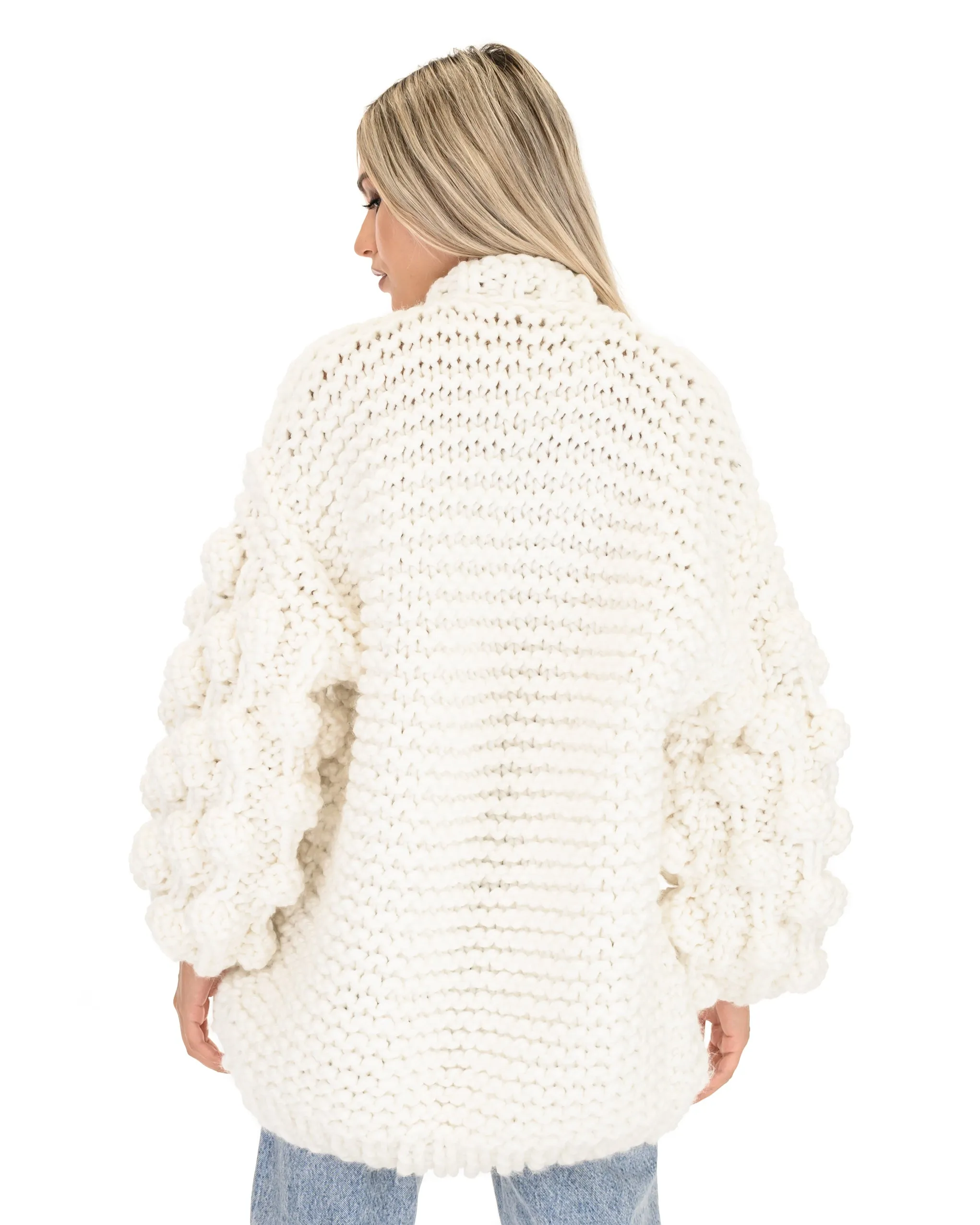 Bubble Sleeve Cardigan