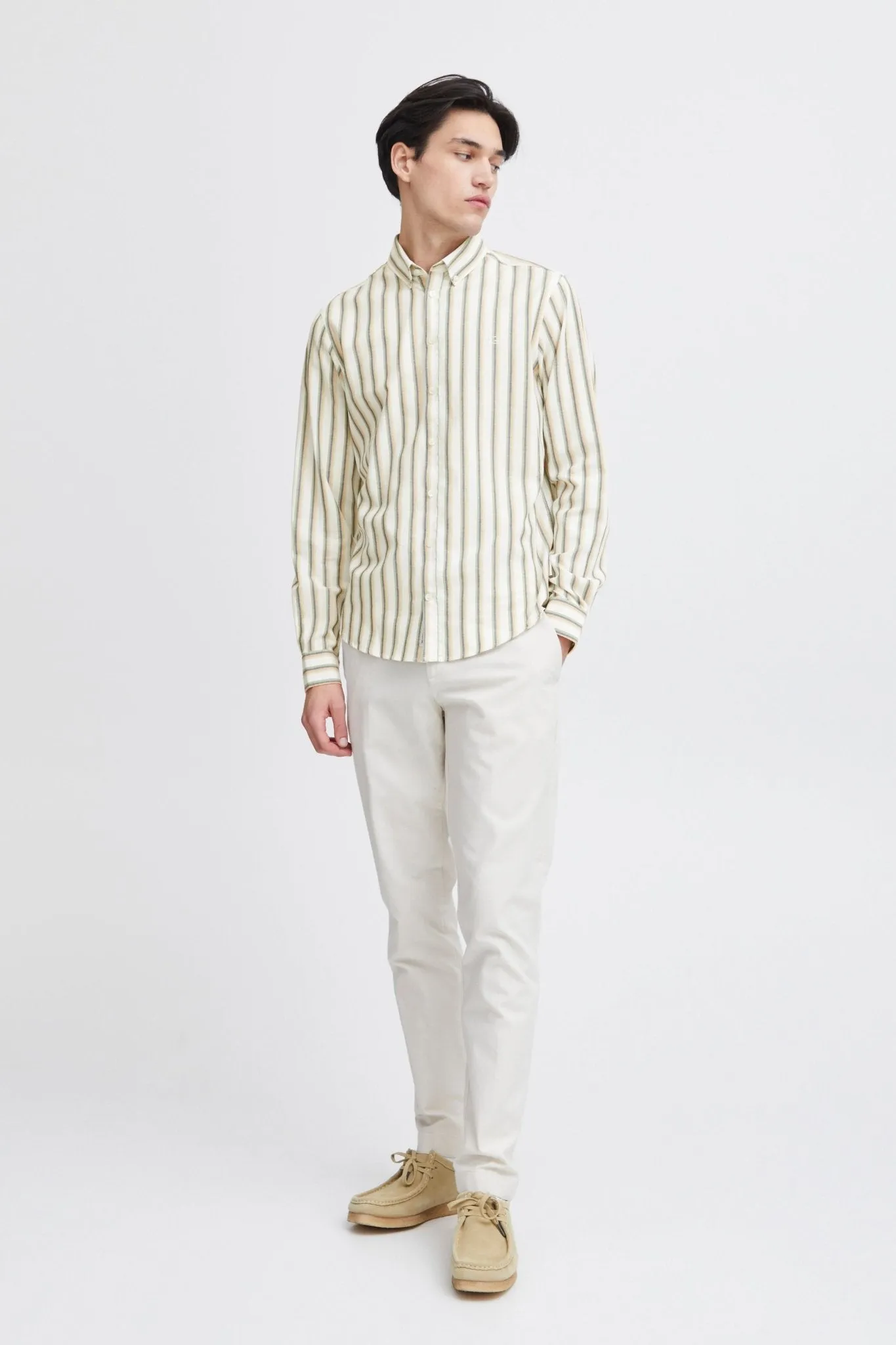 CASUAL FRIDAY - CFANTON LS BD striped shirt - 20505076