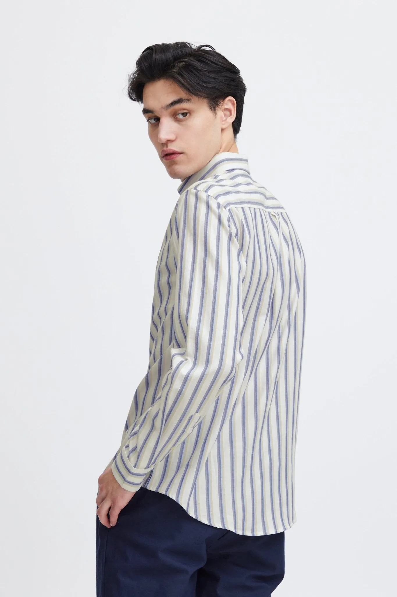 CASUAL FRIDAY - CFANTON LS BD striped shirt - 20505076