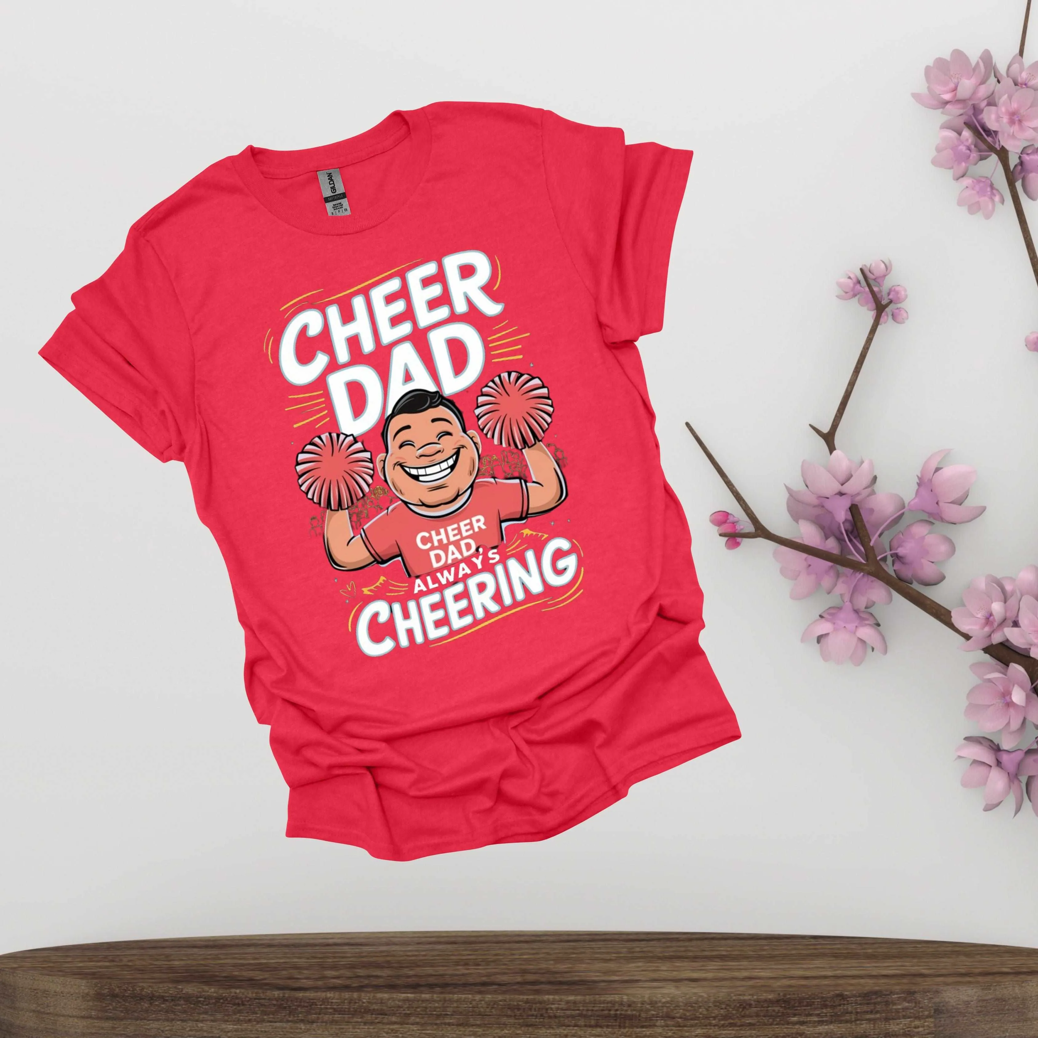 Cheer Dad Shirt - Fathers Always Cheering