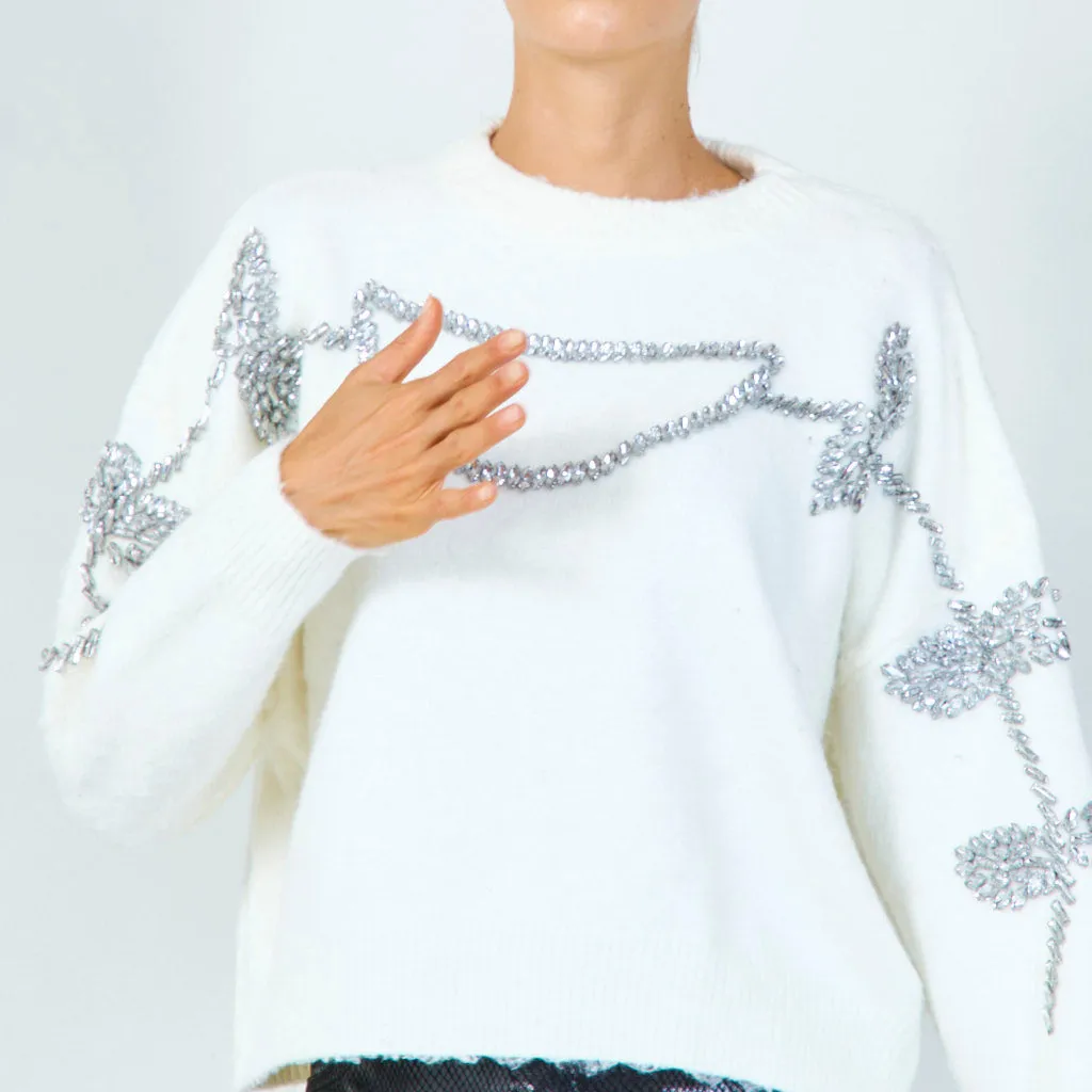 Chic beaded sweater wholesale