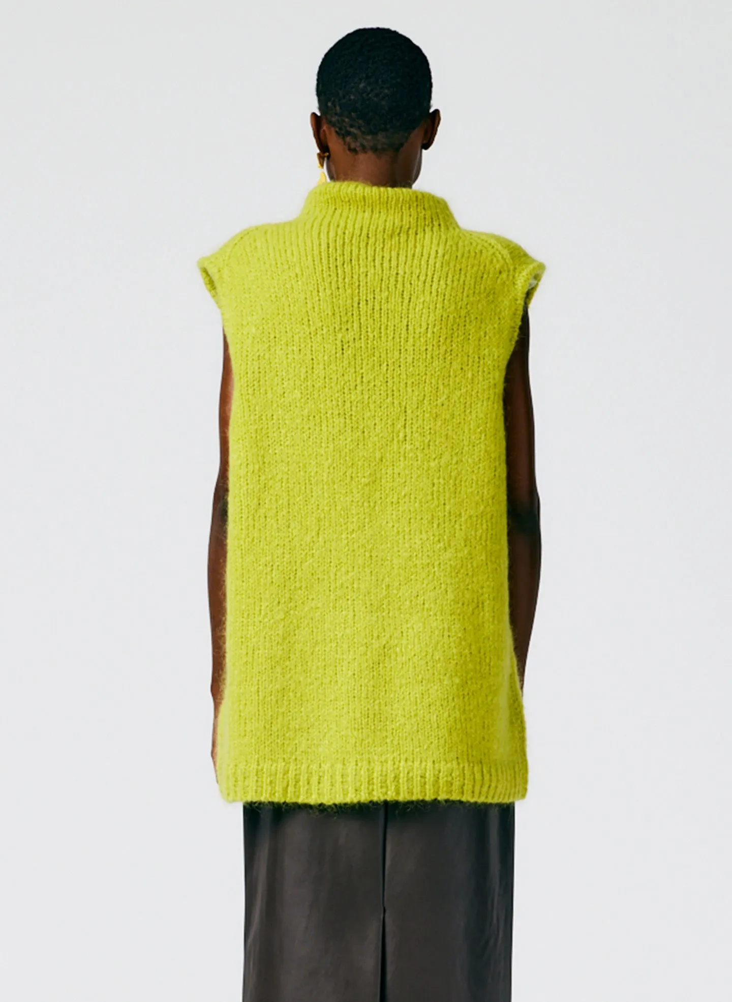 Claude Mohair Cocoon Funnelneck Vest