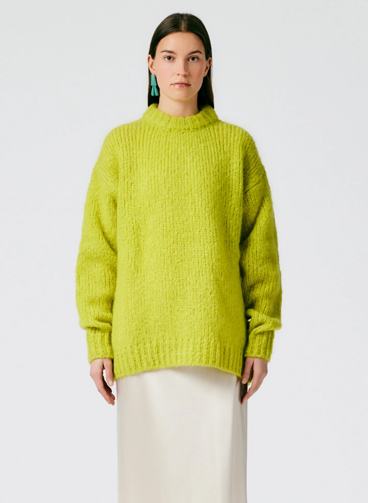 Claude Mohair Crewneck Easy Pullover