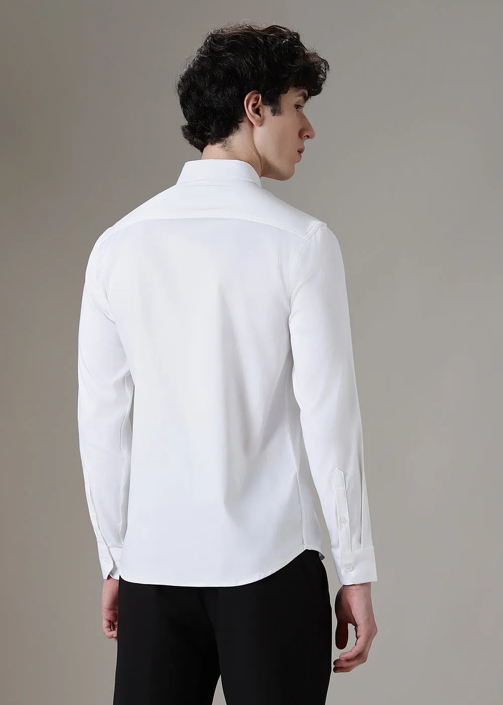 Concentric White Designer Shirt