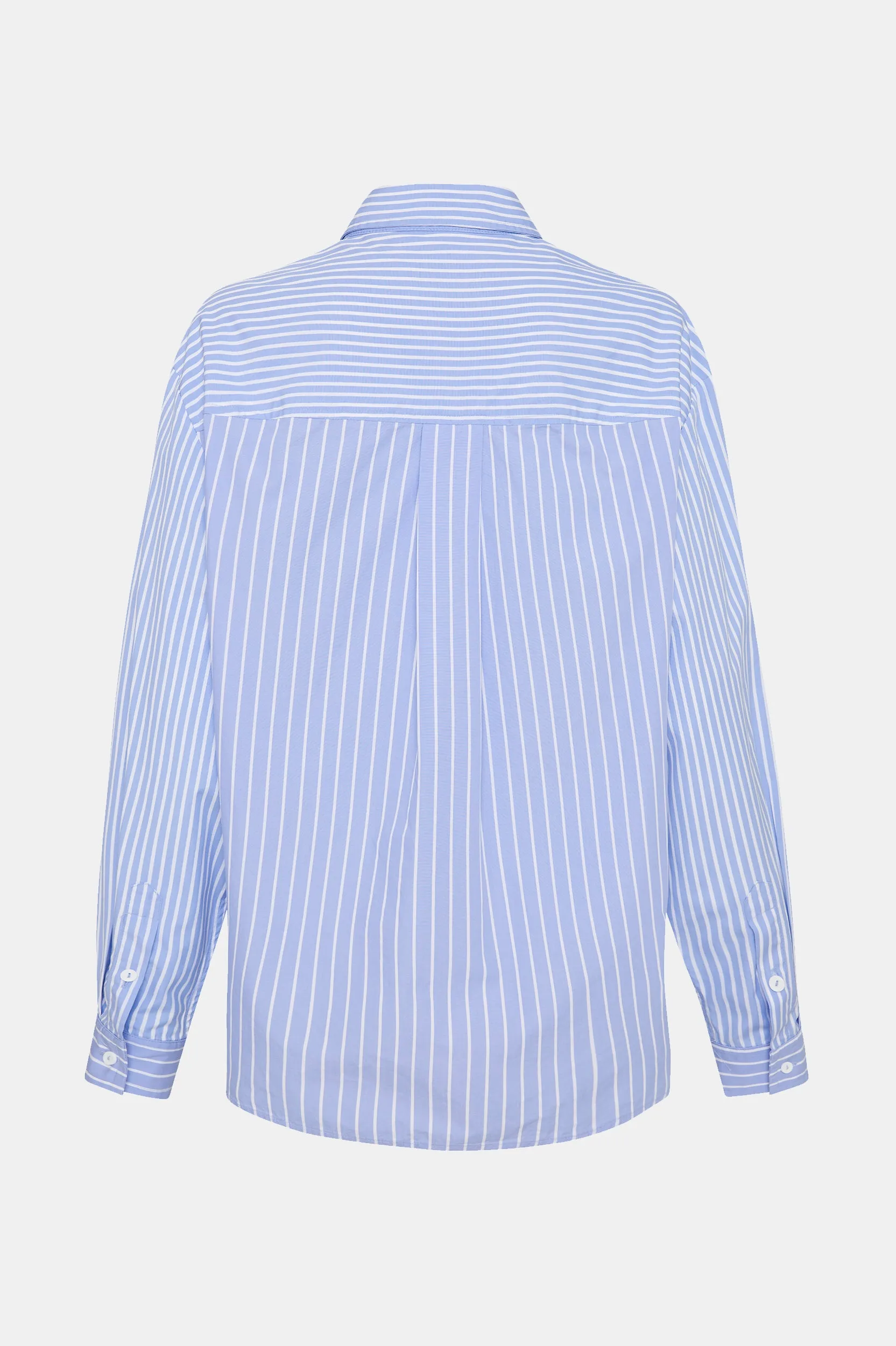 Contrast Stripe Shirt in Sky