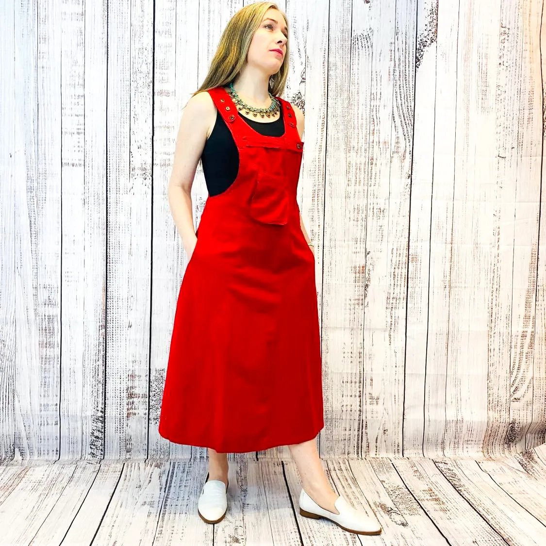 Cotton Bib Style Summer Dress