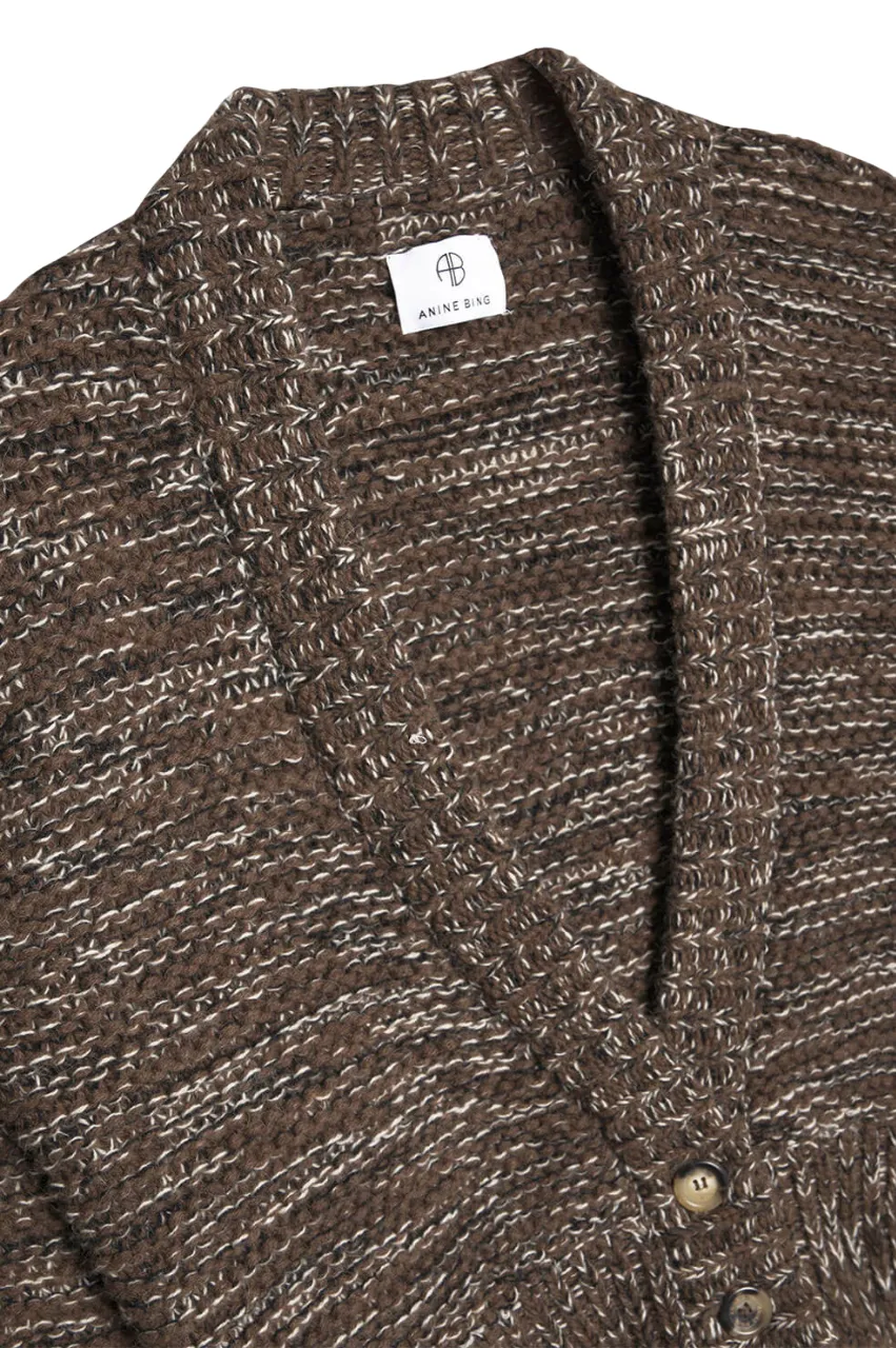 Dayna Cardigan - Marled Brown