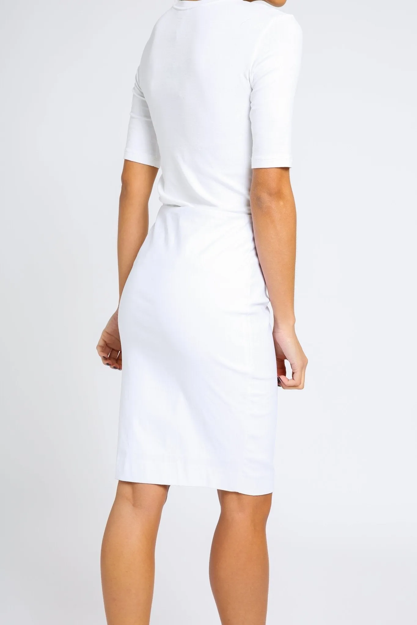 DOUBLE LAYER SKIRT IN TECHNICAL STRETCH