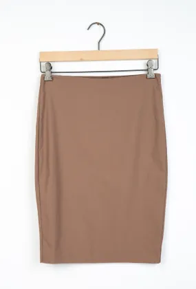 DOUBLE LAYER SKIRT IN TECHNICAL STRETCH