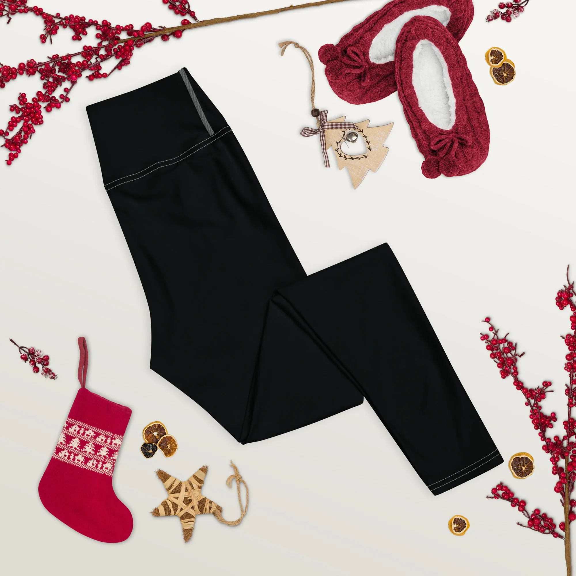 Effortless Active Style: Solid Color Leggings for Her - Noir