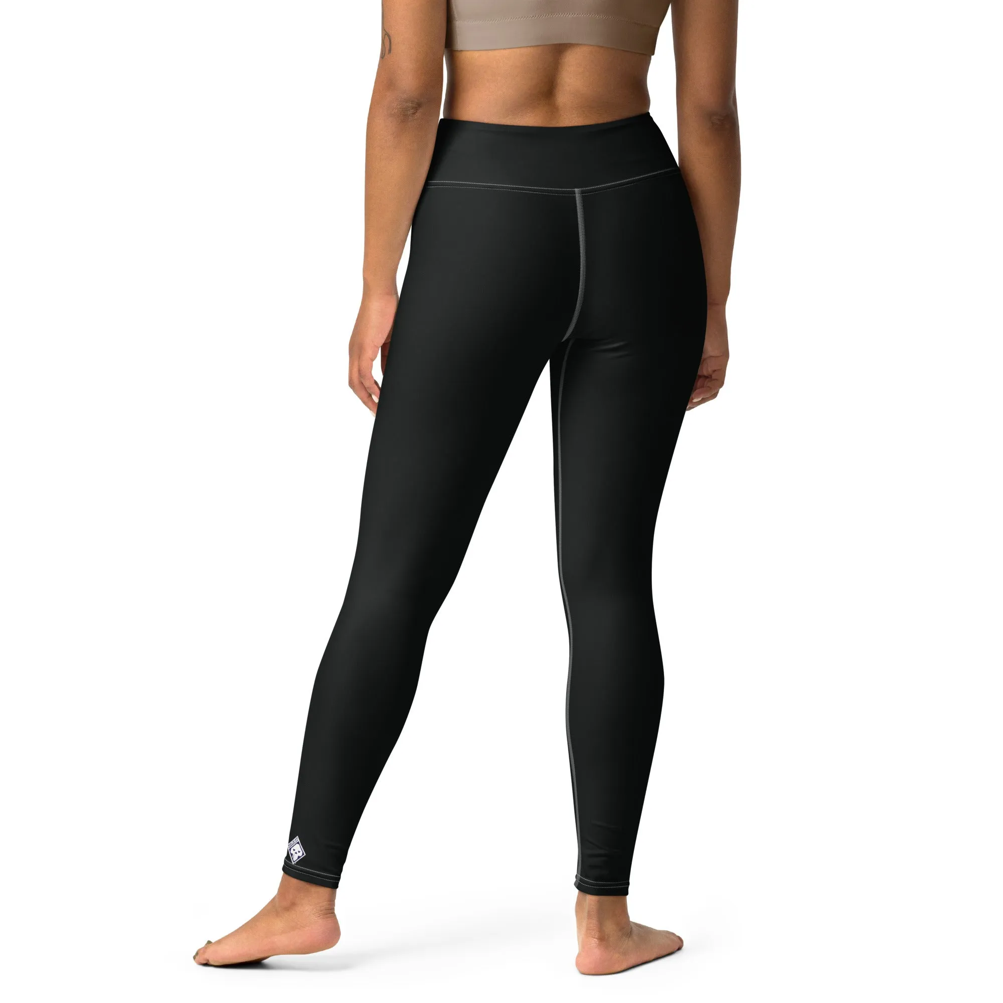 Effortless Active Style: Solid Color Leggings for Her - Noir