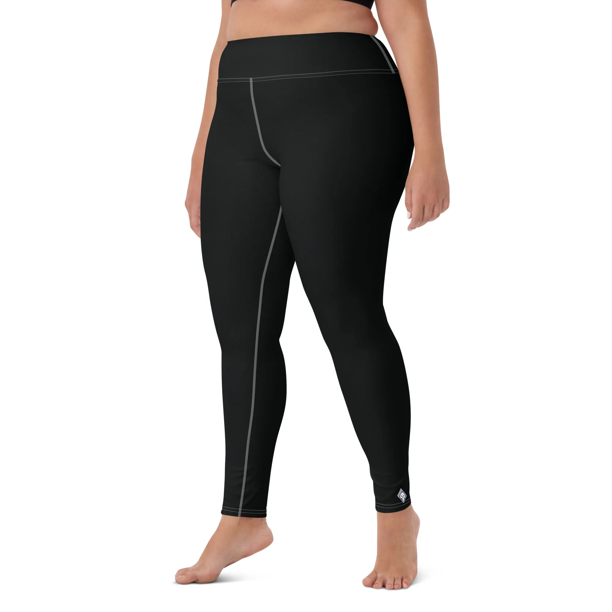 Effortless Active Style: Solid Color Leggings for Her - Noir