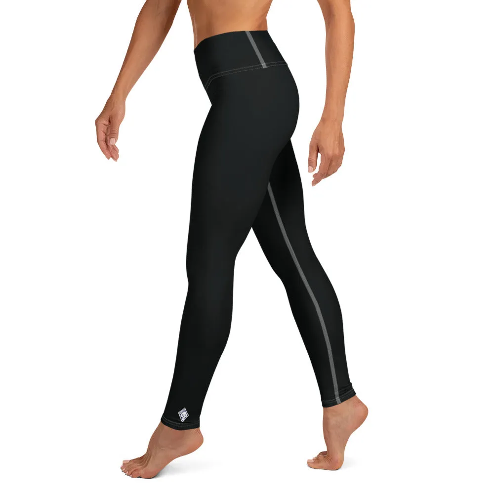 Effortless Active Style: Solid Color Leggings for Her - Noir