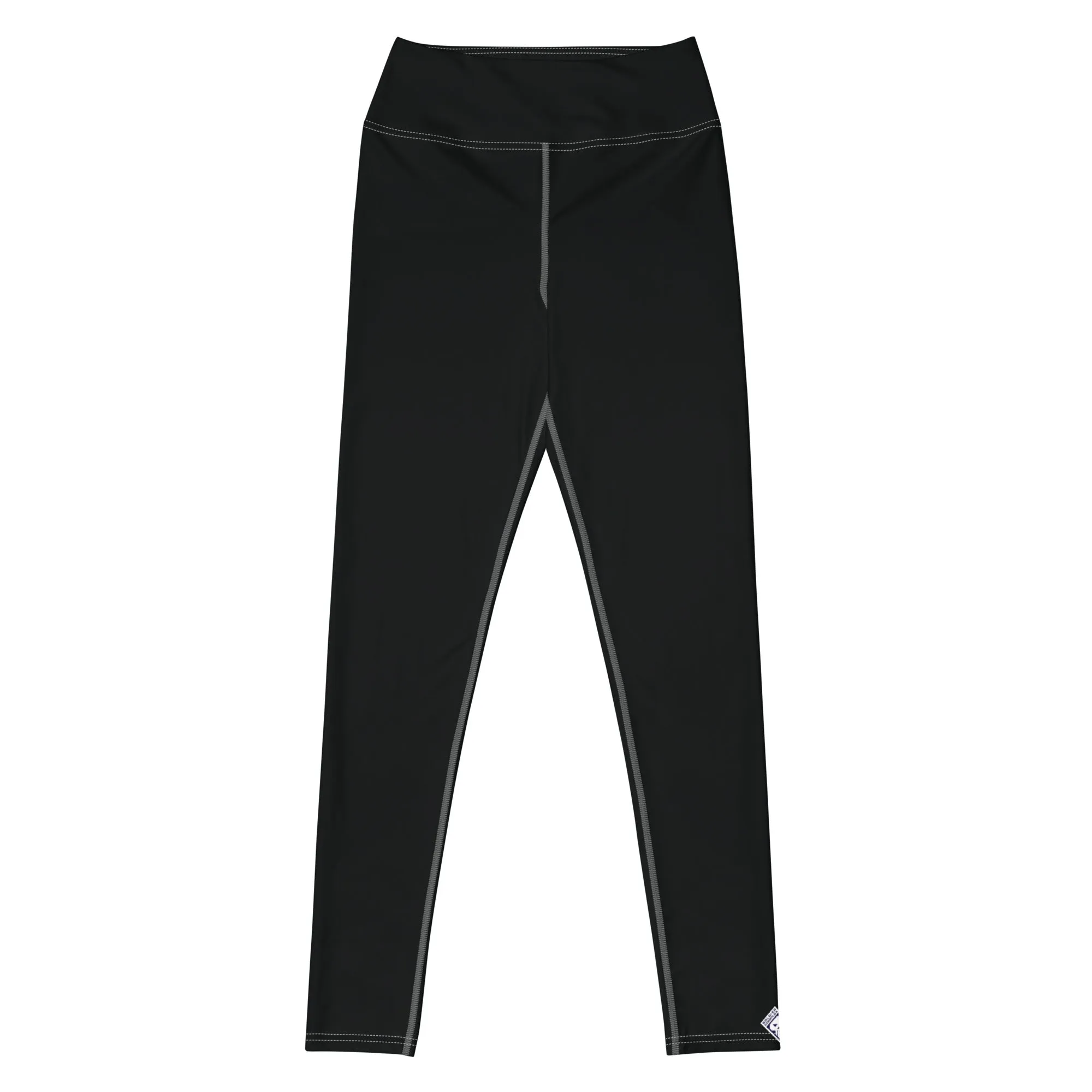 Effortless Active Style: Solid Color Leggings for Her - Noir