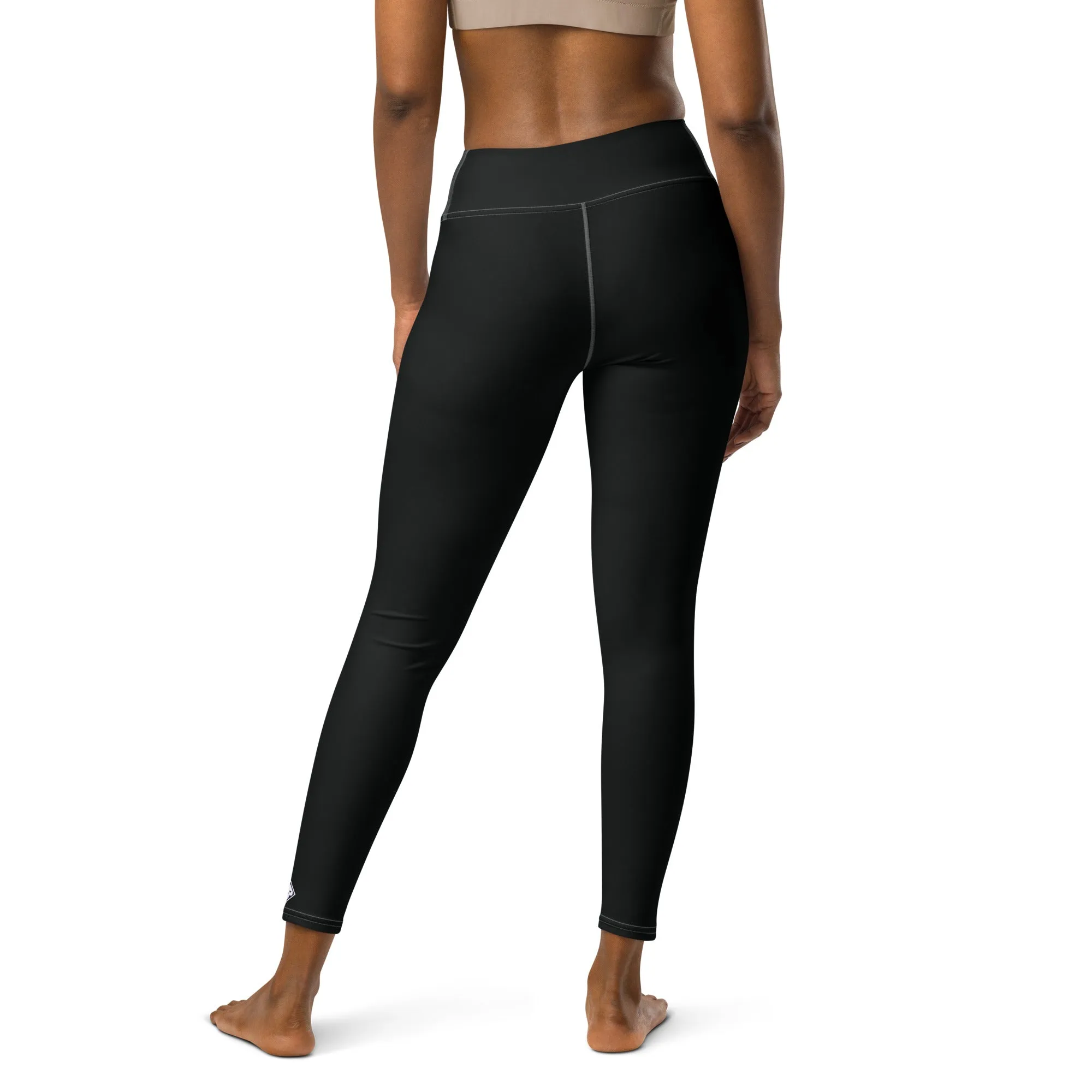 Effortless Active Style: Solid Color Leggings for Her - Noir