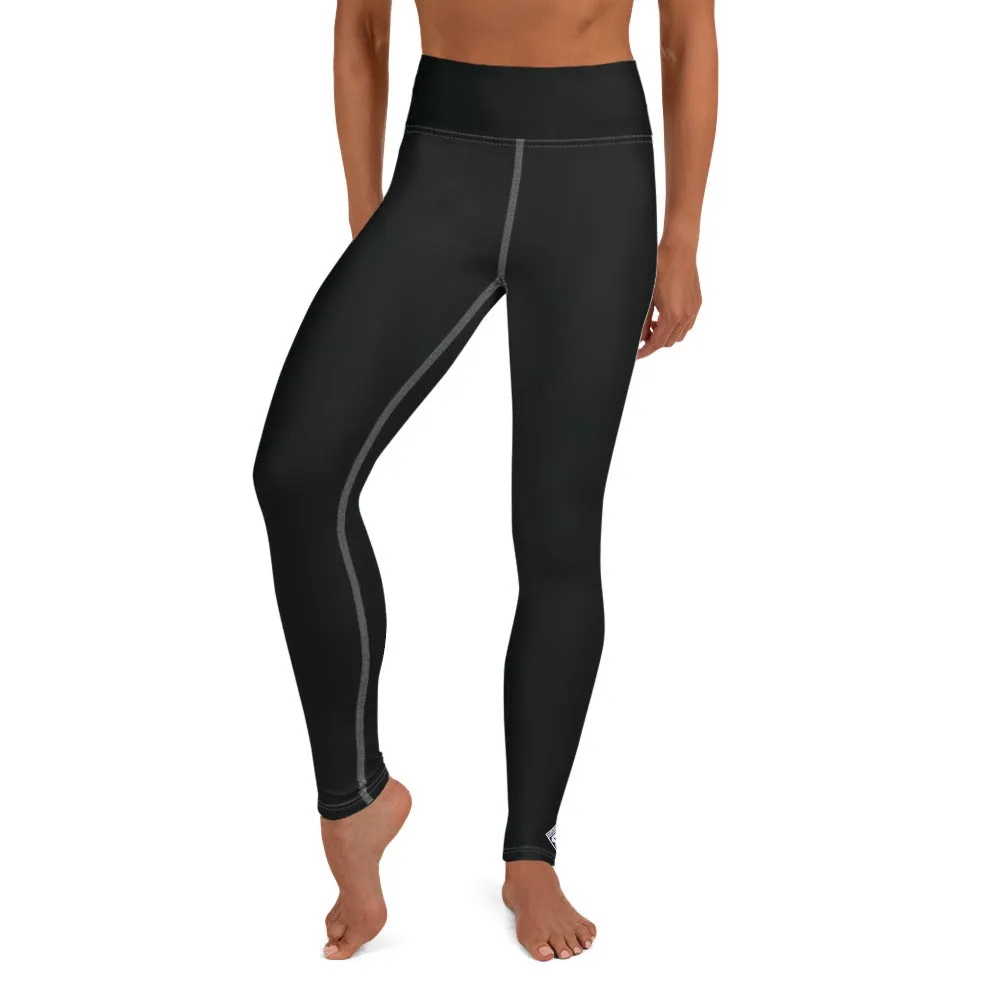 Effortless Active Style: Solid Color Leggings for Her - Noir