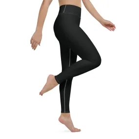 Effortless Active Style: Solid Color Leggings for Her - Noir