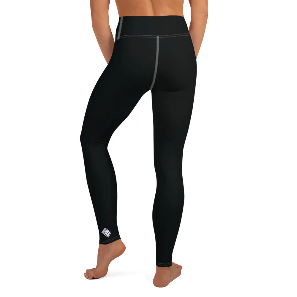 Effortless Active Style: Solid Color Leggings for Her - Noir