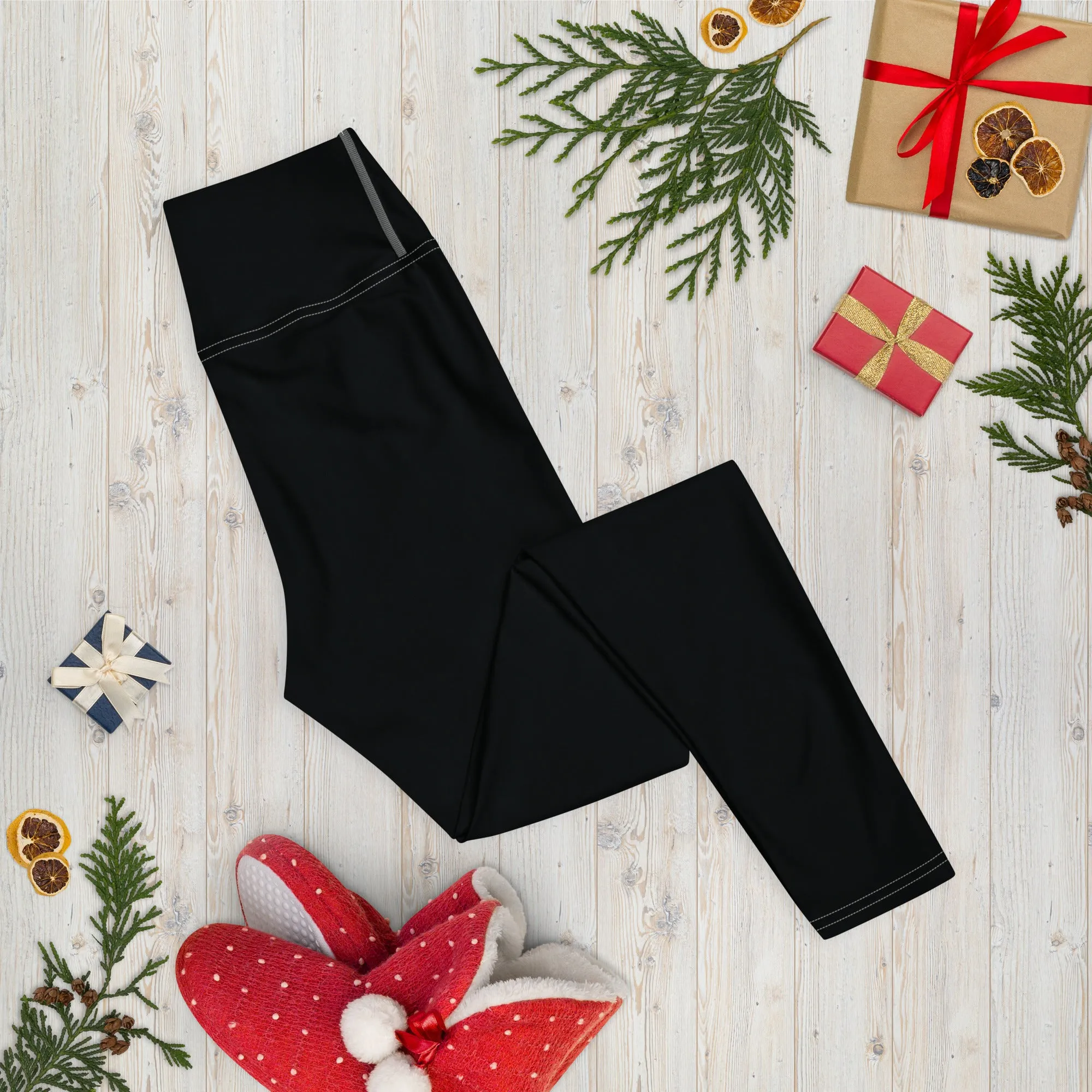 Effortless Active Style: Solid Color Leggings for Her - Noir