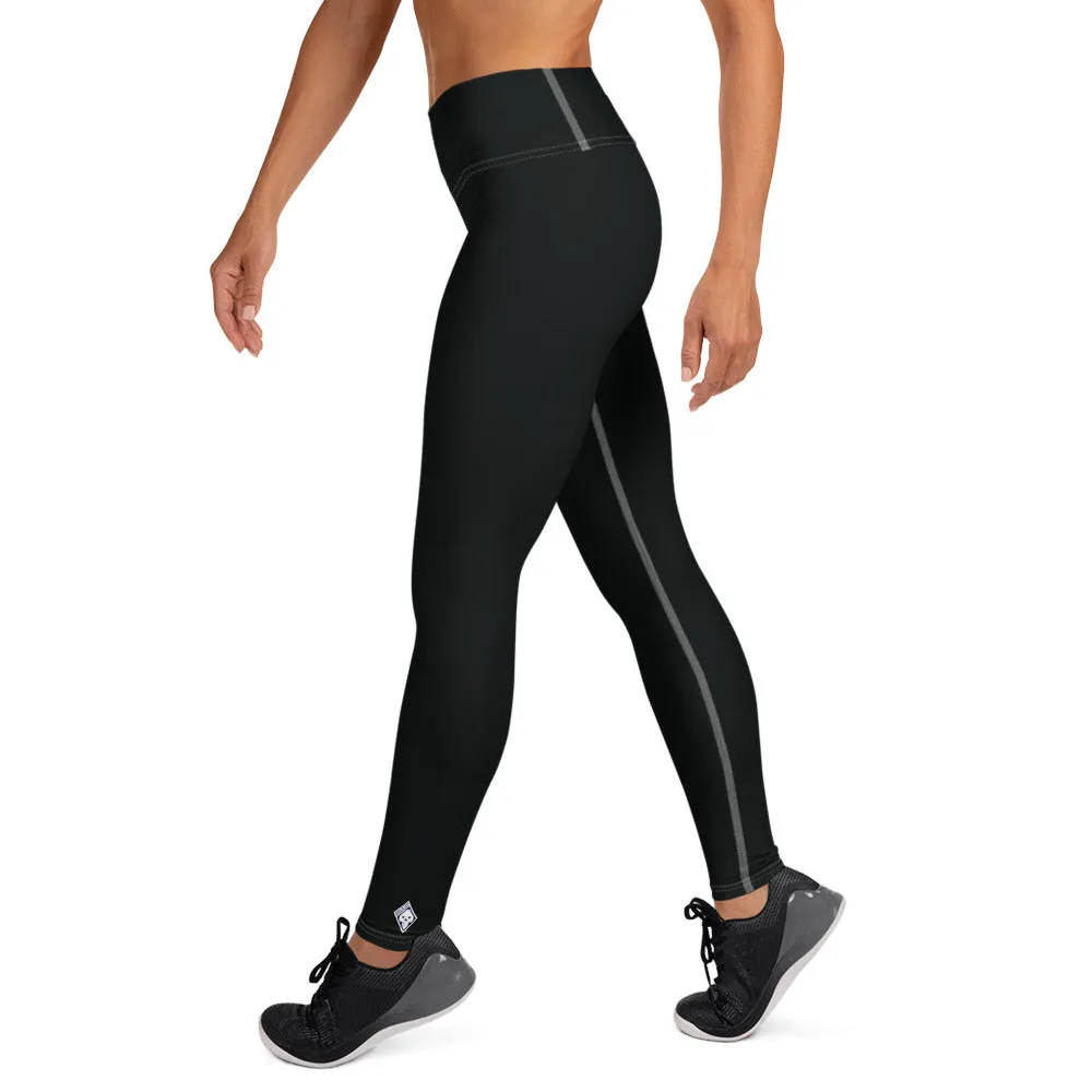 Effortless Active Style: Solid Color Leggings for Her - Noir