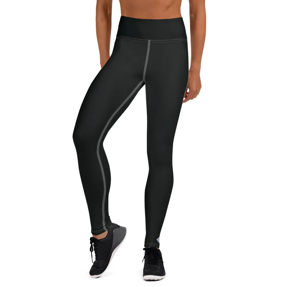 Effortless Active Style: Solid Color Leggings for Her - Noir