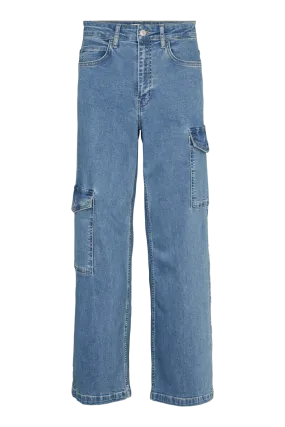 Enya Cargo Pants - Denim Blue