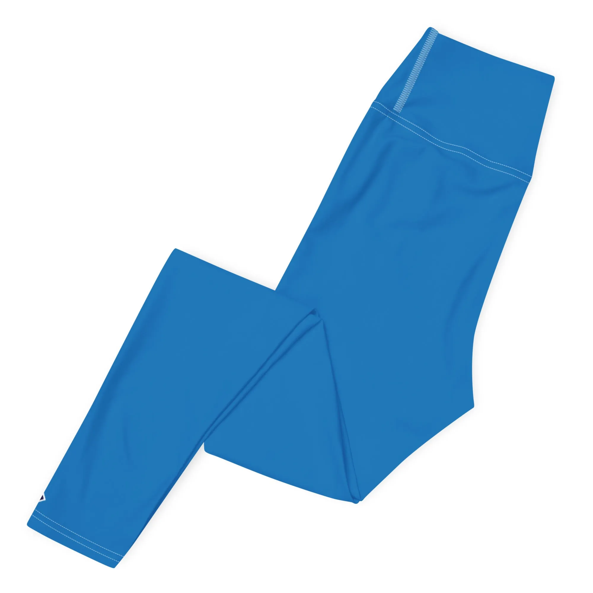 Essential Activewear: Solid Color Leggings for Her - Azul