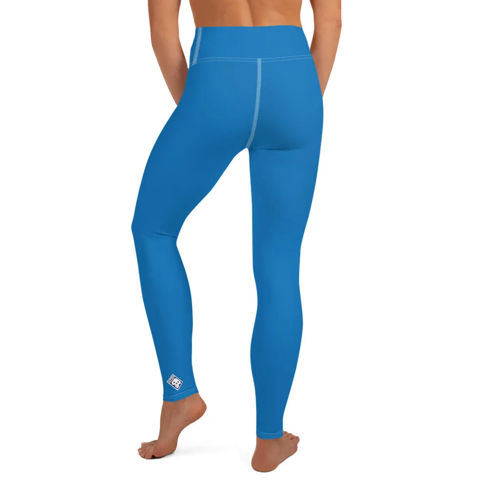 Essential Activewear: Solid Color Leggings for Her - Azul