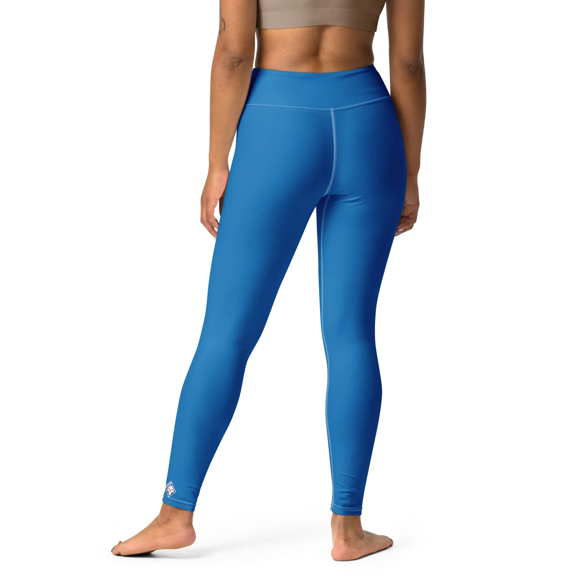 Essential Activewear: Solid Color Leggings for Her - Azul