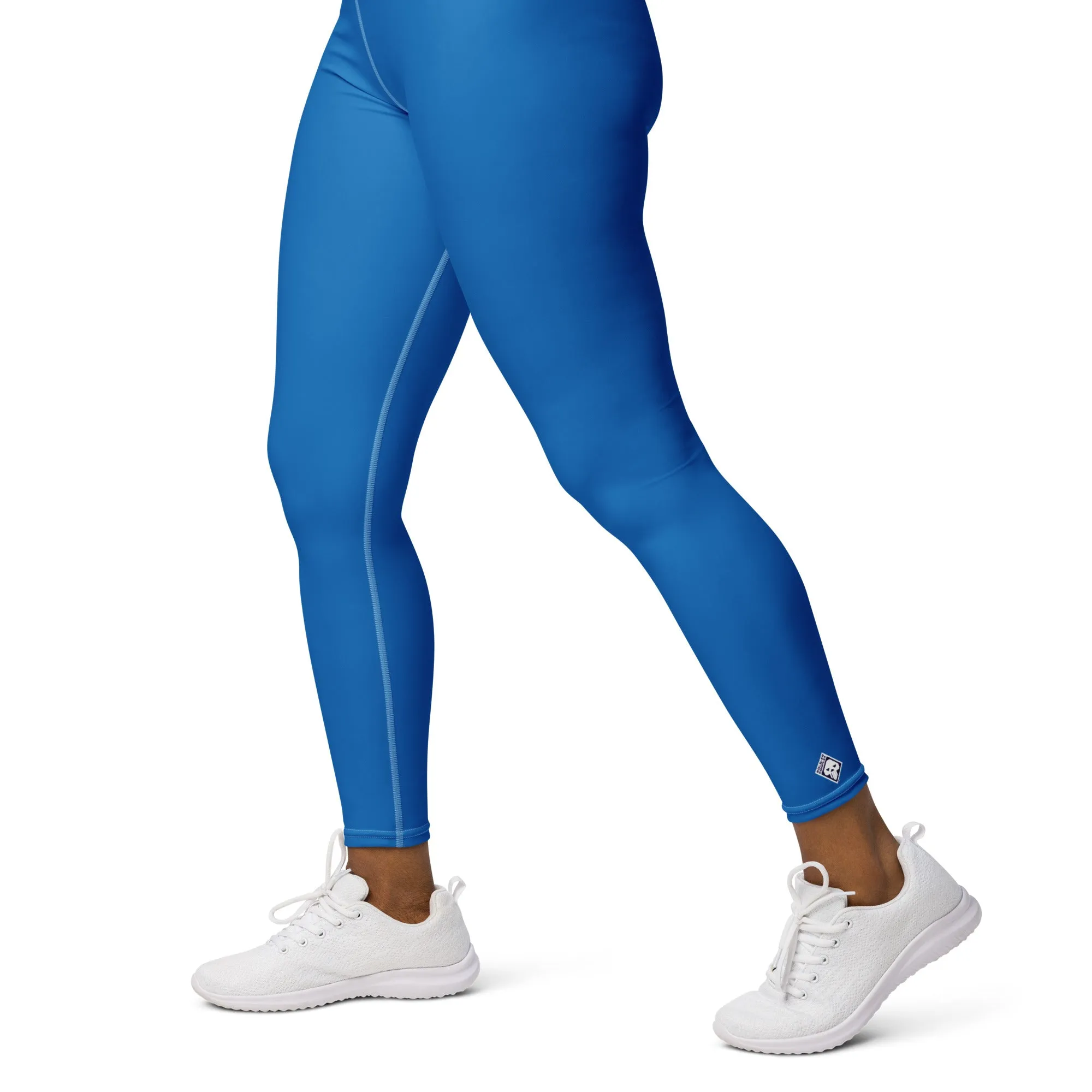 Essential Activewear: Solid Color Leggings for Her - Azul