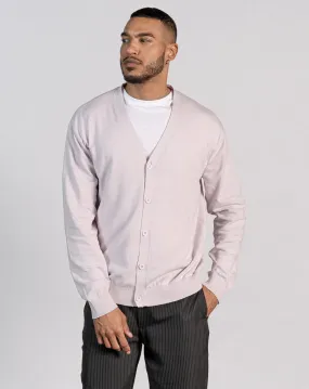 ESSENTIAL OVERSIZED KNITTED CARDIGAN - LILAC