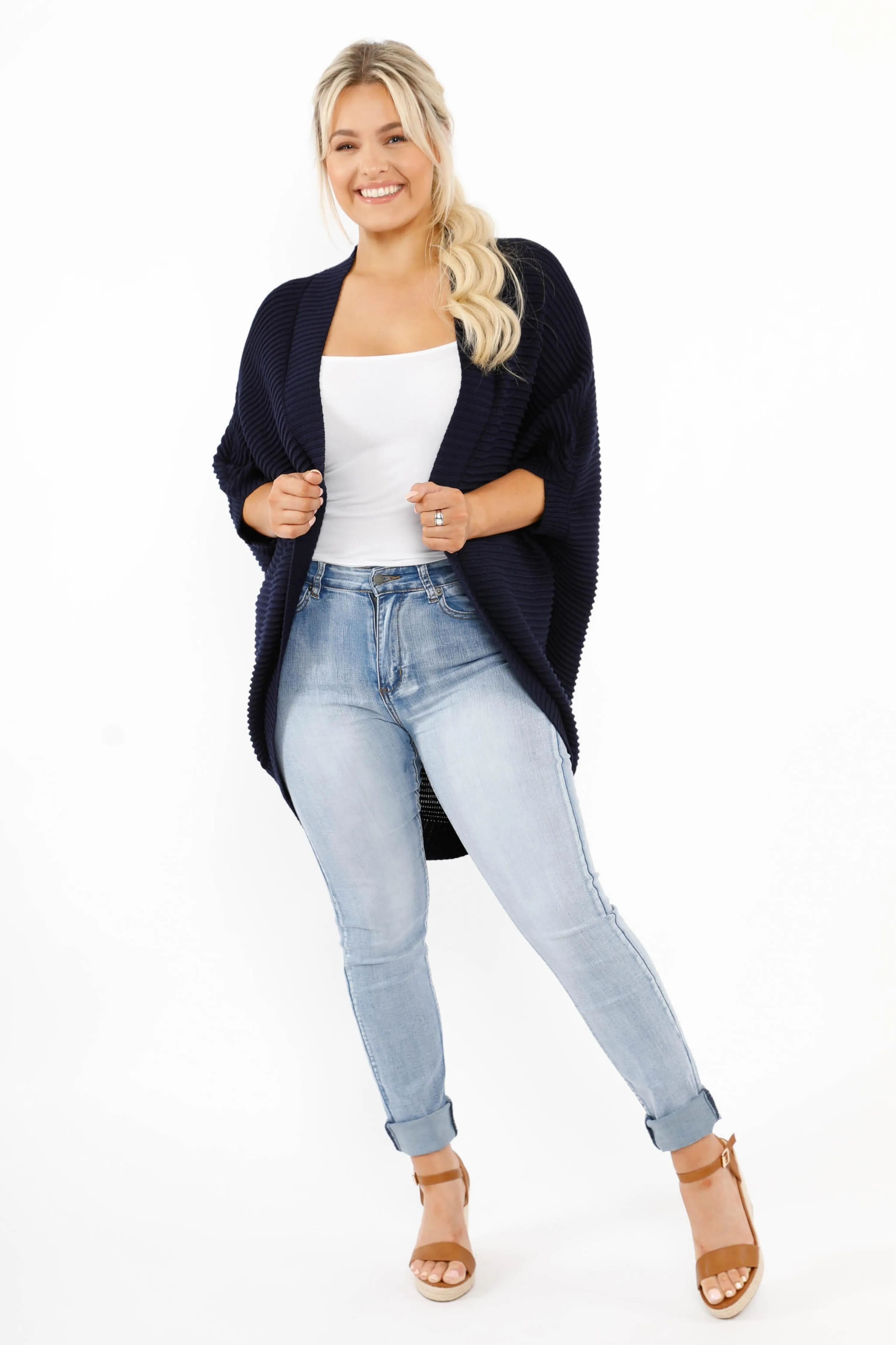 FINAL SALE Nightingale Cardigan in Navy