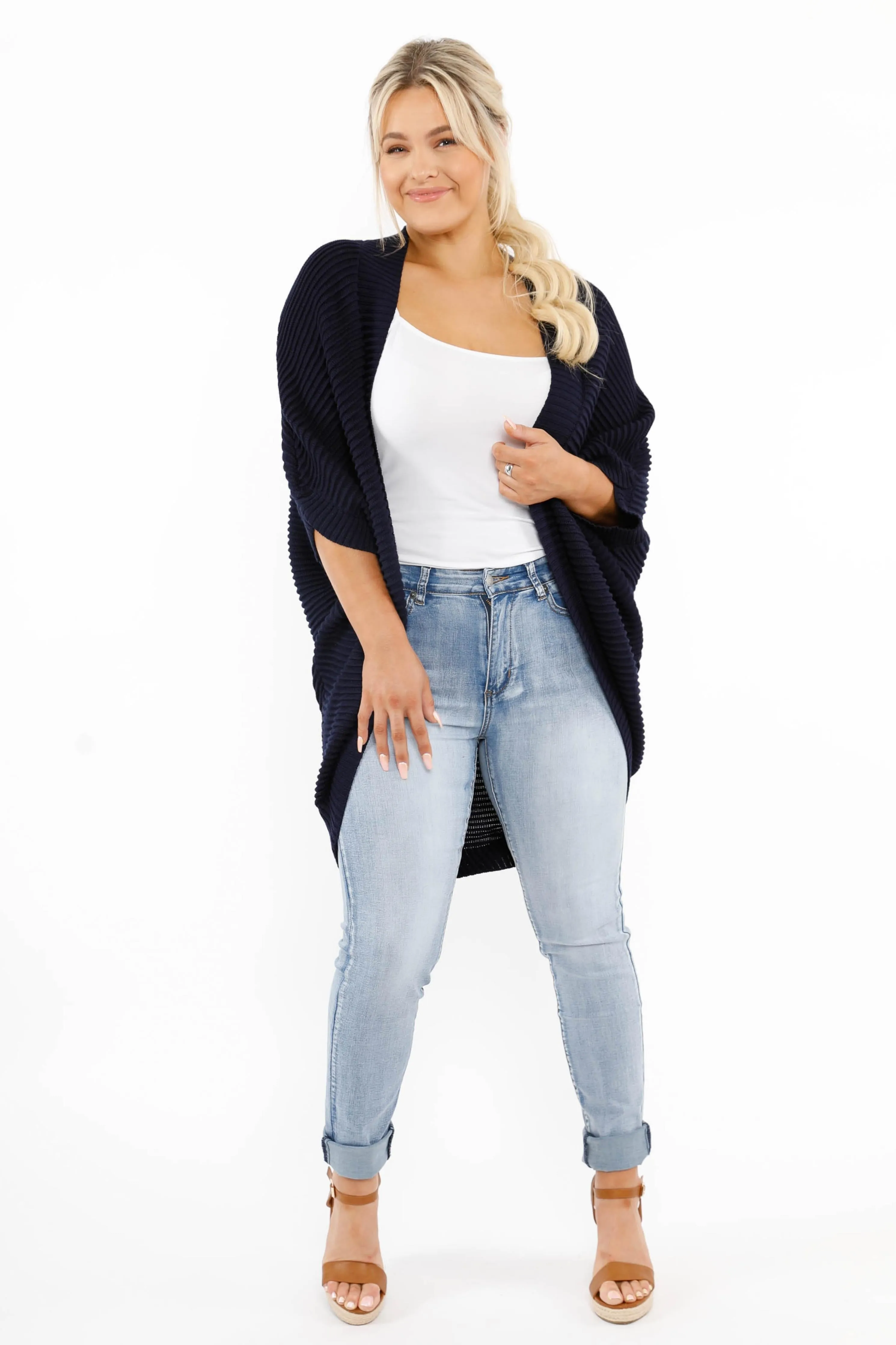 FINAL SALE Nightingale Cardigan in Navy