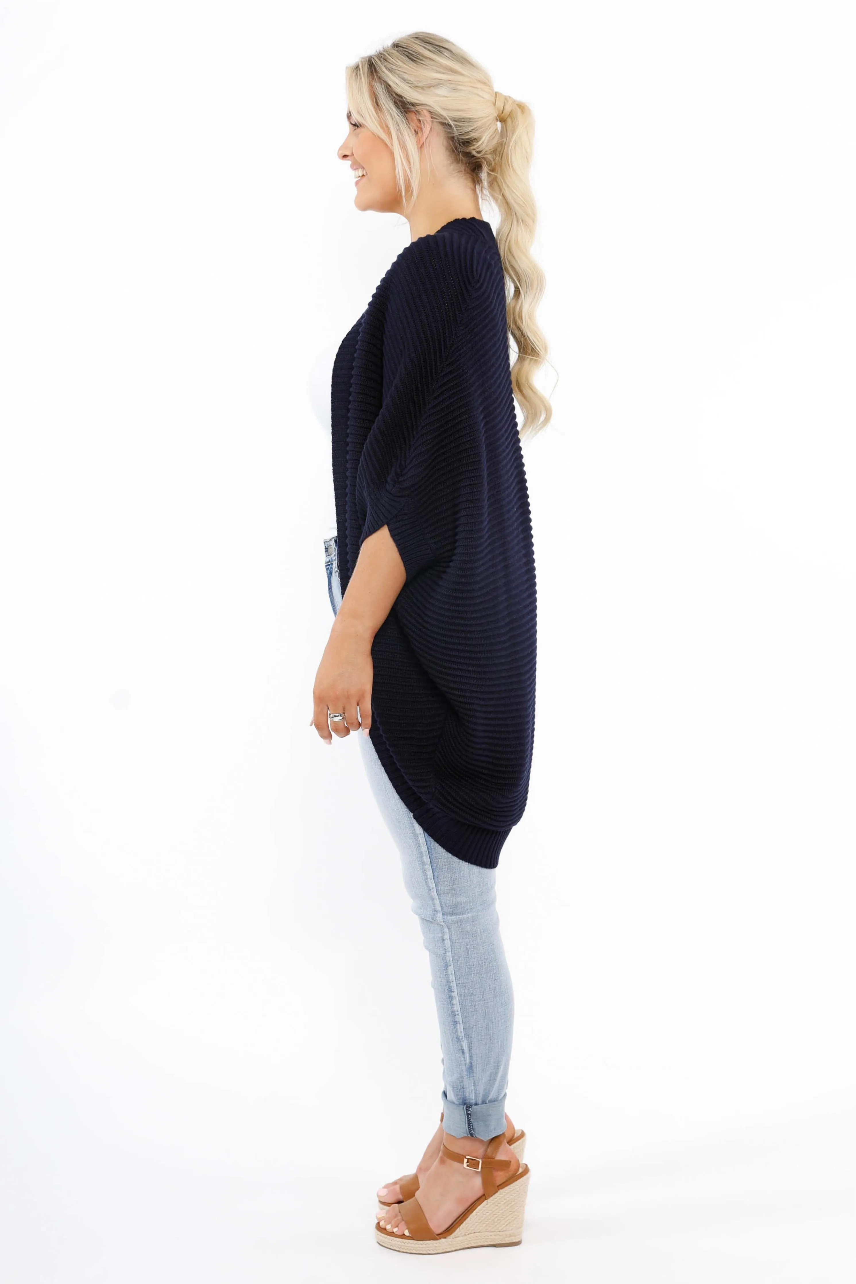 FINAL SALE Nightingale Cardigan in Navy