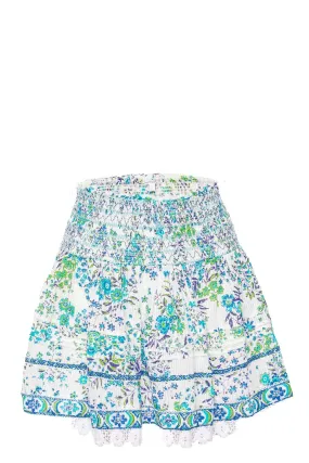 Galia Blue Queen Liberty Mini Skirt